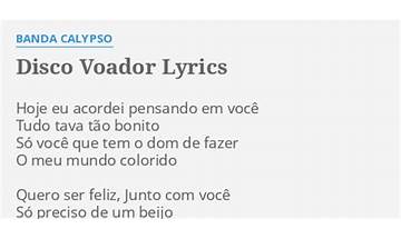 Disco Voador pt Lyrics [Lulu Santos]